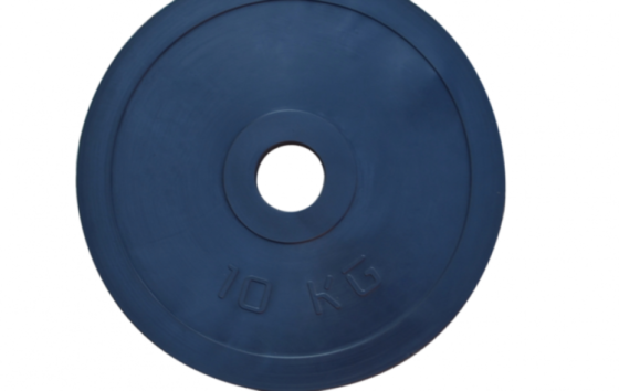 Диск прогумований 10 кг на гриф 25 мм Гантелі, гирі, штанги і диски металевий Київ