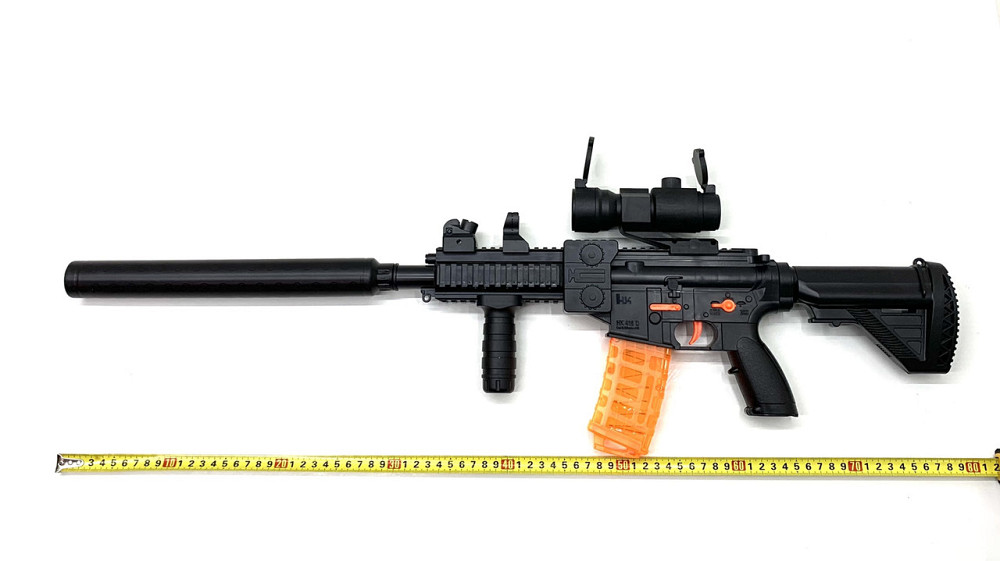 Іграшковий автомат з глушником м'якими патронами знімний приціл 79 см (906) Чернігів - фото 8