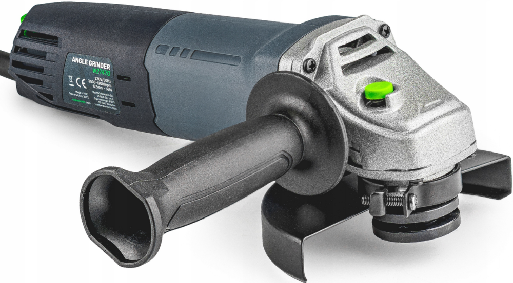 Болгарка (угловая шлифмашина) 1500Вт 125мм + 6 дисков Wuber (Польша) Киев - изображение 7