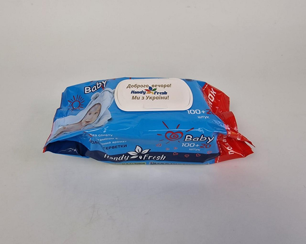 Влажная салфетка 120 шт с клапаном 