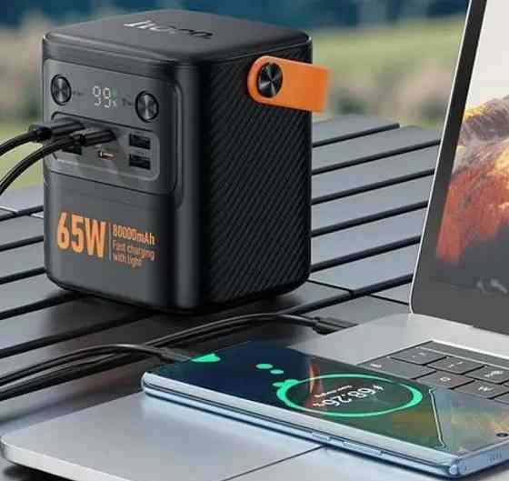 Павербанк зі швидкою зарядкою 65W 80000mAh HOCO J152 Pro є ОПТ Киев