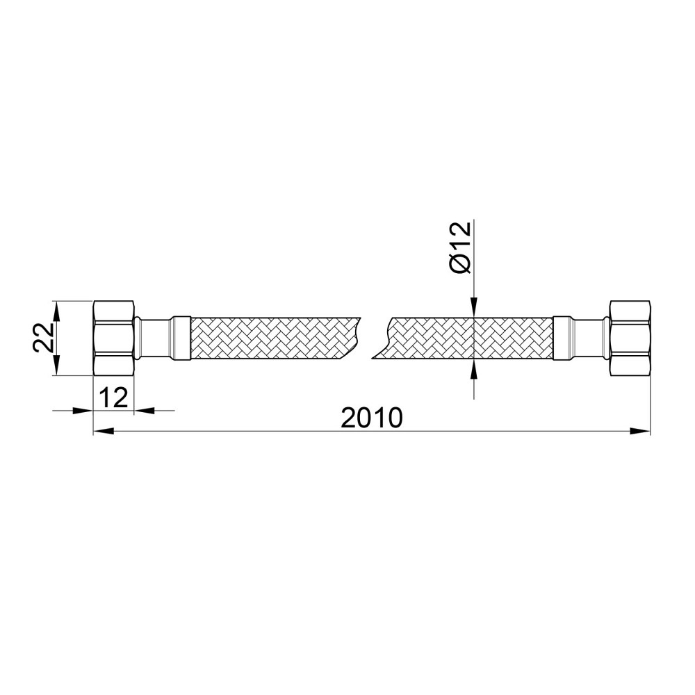 Гнучка підводка для води Thermo Alliance Standart 200 см ГГ SD397W200 Київ - фото 2