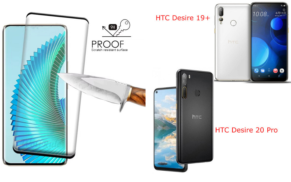 Захисне скло HyperGlass Pro для HTC Desire 19+, Desire 20 Pro – максимальна чутливість та захист Київ - фото 1
