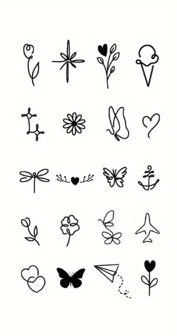 Набор временных мини-пап 