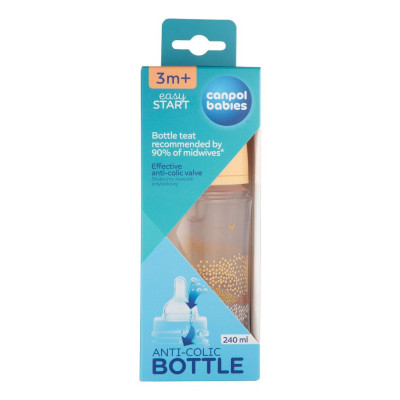 Бутылочка для кормления Canpol babies Easystart MOUNTAINS антиколиковая с широким отверстием 240 мл бежевая (35/243_bei) Винница - изображение 10
