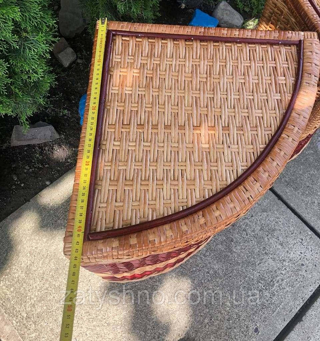 Набор плетеных угловых корзин крашеных Киев - изображение 4