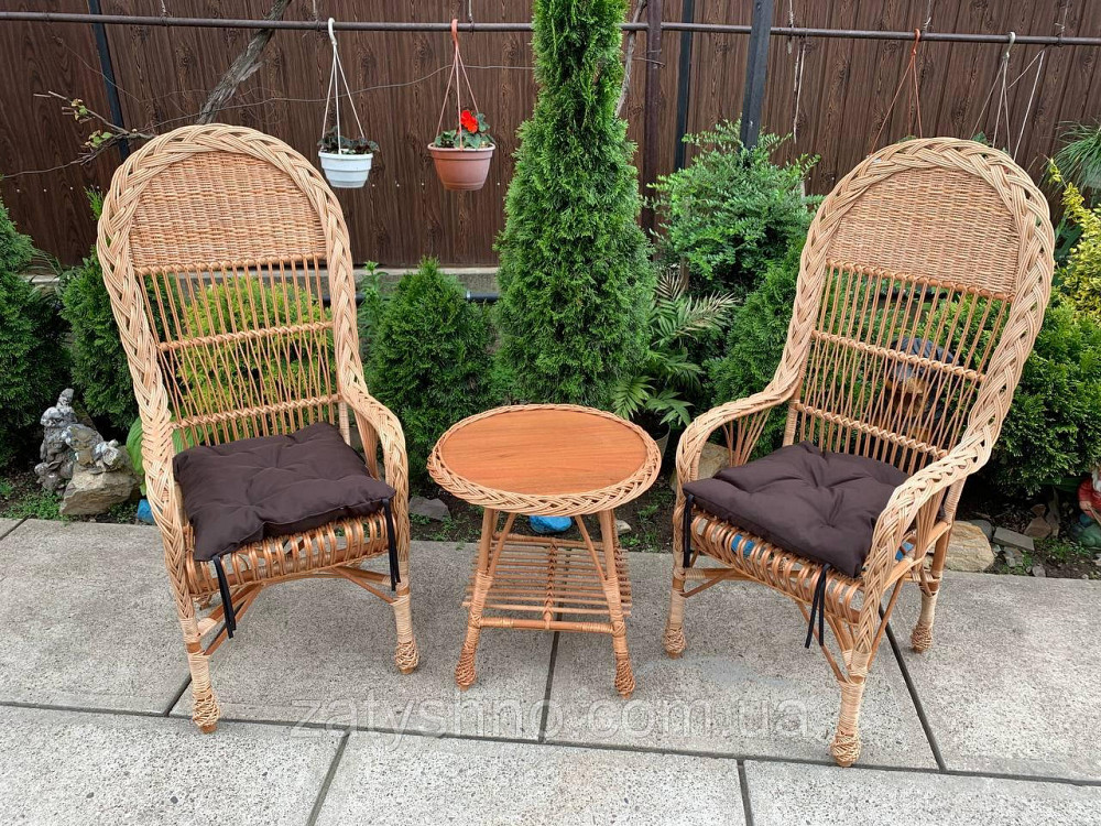 Кухонная плетеная мебель из лозы со стульями Киев - изображение 3