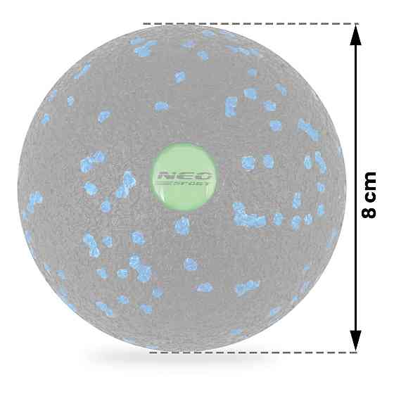 Мяч для массажа и фитнеса NS-965 черно-голубой Киев