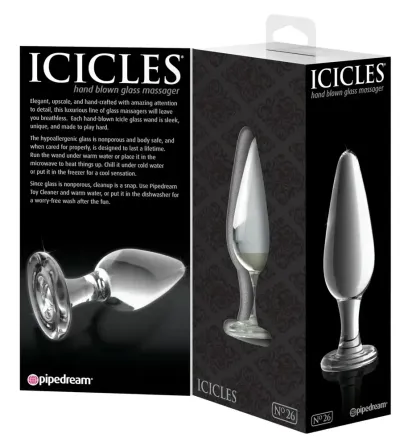 Анальна пробка скляна ICICLES №26 Sex Aura Київ