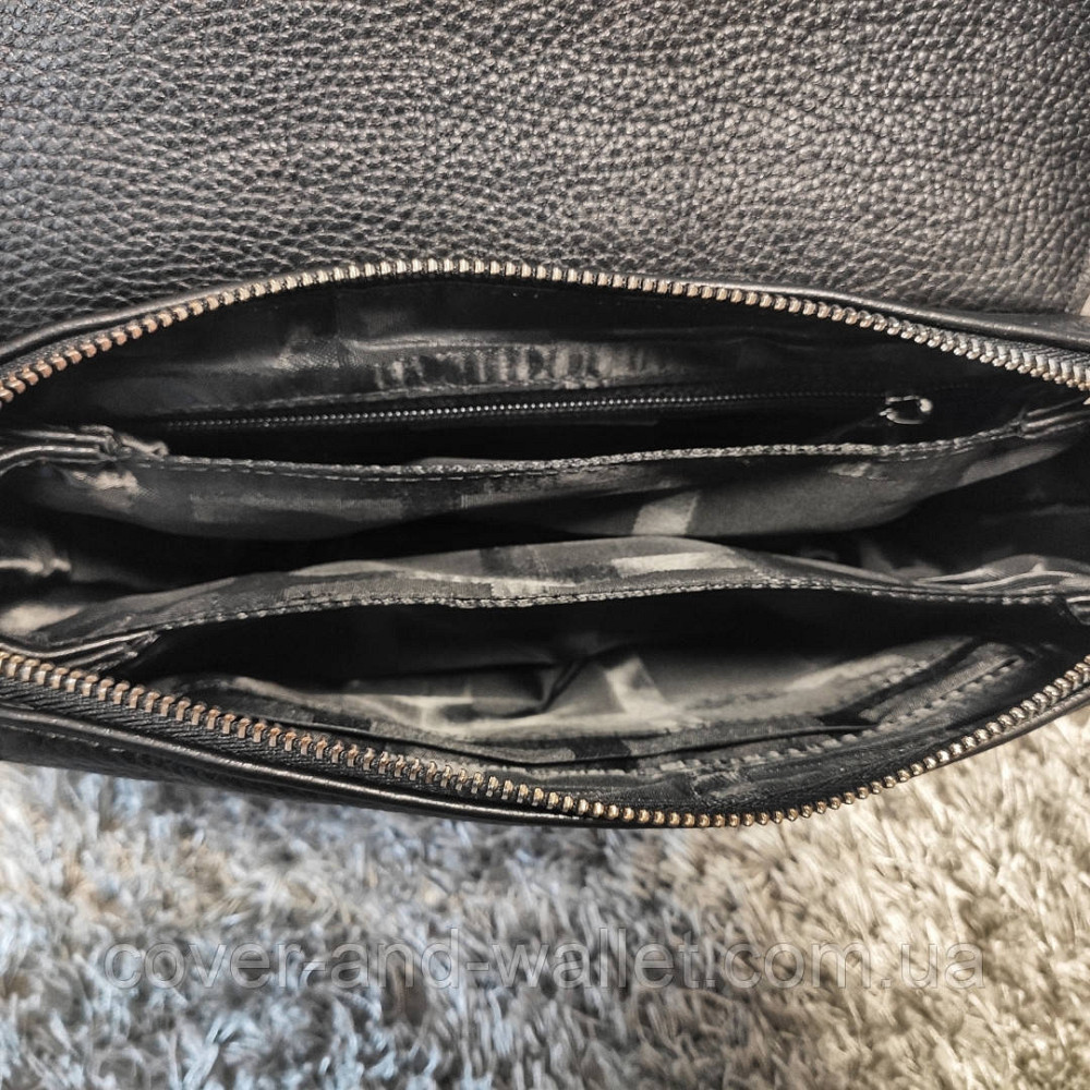 Стильна чоловіча шкіряна барсетка клатч на дві блискавки ST Leather 10021 Київ - фото 4