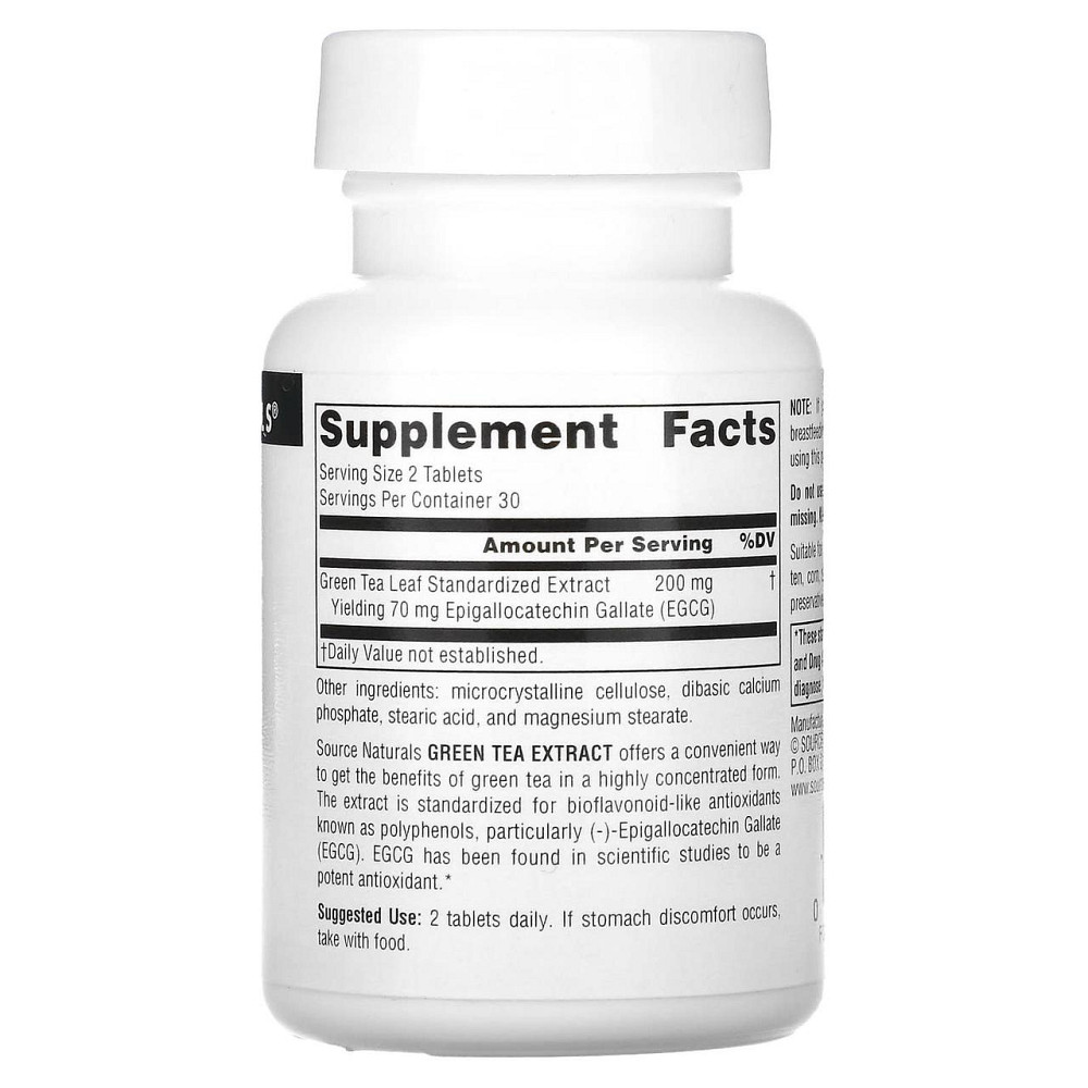 Екстракт зеленого чая для схуднення Source Naturals Green Tea Extract 100 мг 60 таб Київ - фото 2