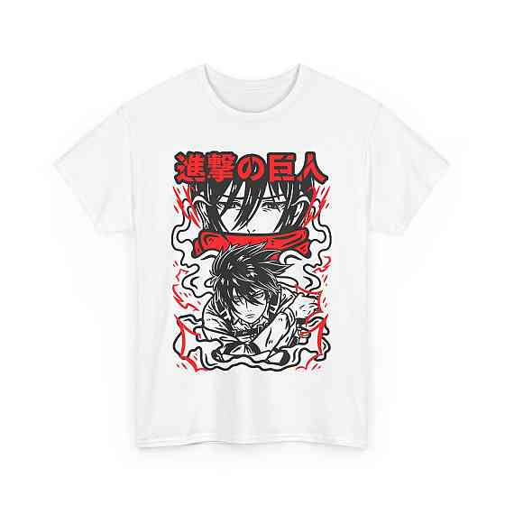 Футболка для мальчика аниме Атака титанов оверсайз (рост от 165 до 180 ) Черний AnimeJ0554m Днепр