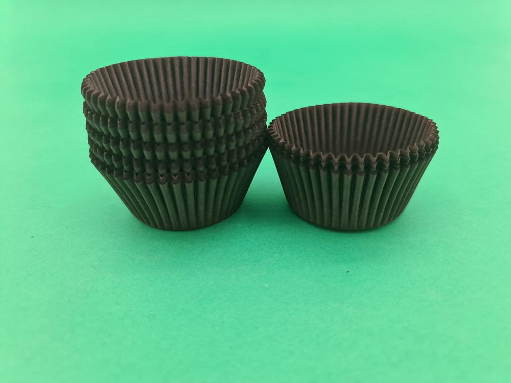 Тартолітка для кексів А7 "Кругла коричнева" D50 H30 (100 шт.) (1 уп.) Харків - фото 1