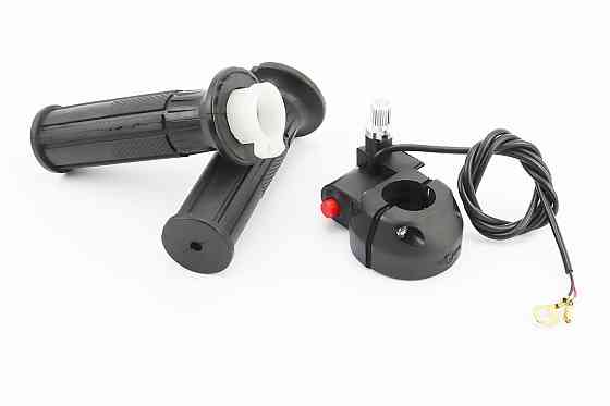 Рукоятка керма права під трос газу в зборі з кнопкою, к-кт Київ