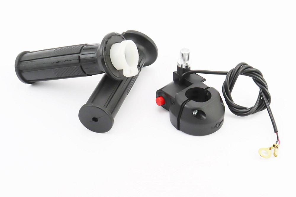 Рукоятка керма права під трос газу в зборі з кнопкою, к-кт Киев - изображение 1