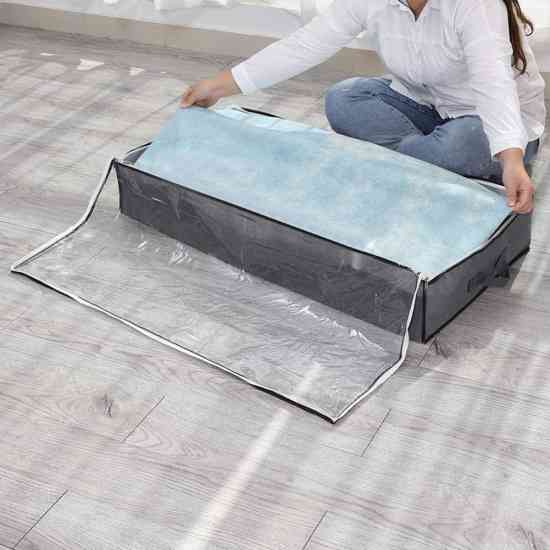 Органайзер для ковдри та речей під ліжко 103х45х15 см (сірий) Вінниця