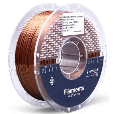 Пластик для 3D-принтера Gembird TPU Silk, 1.75 мм, copper (3DP-STPU1.75-01-CO) Вінниця