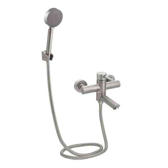 Змішувач для ванни Lidz (NKS) 12 32 006-1 з душовим гарнітуром, сатин Київ