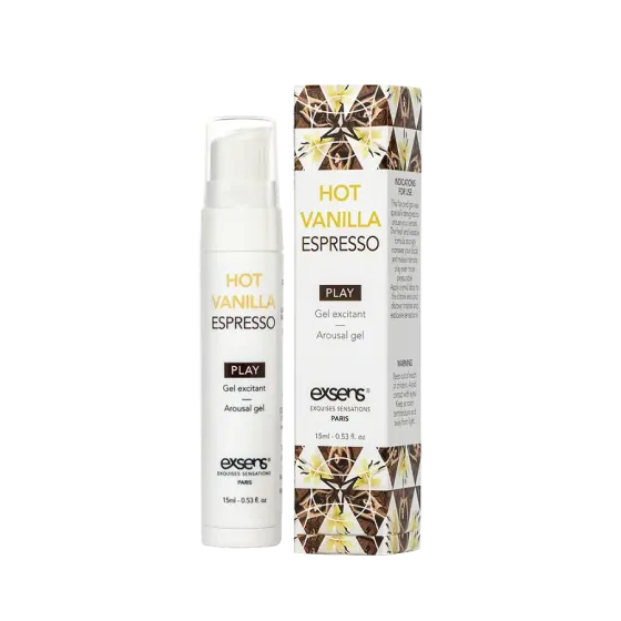 Стимулюючий гель EXSENS Kissable Hot Vanilla Espresso 15мл можна для поцілунків, охолоджуючий Львів