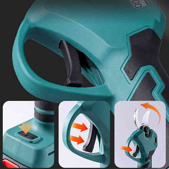 Акумуляторний секатор у кейсі (до 25мм) + 2 АКБ 48V SBR Київ