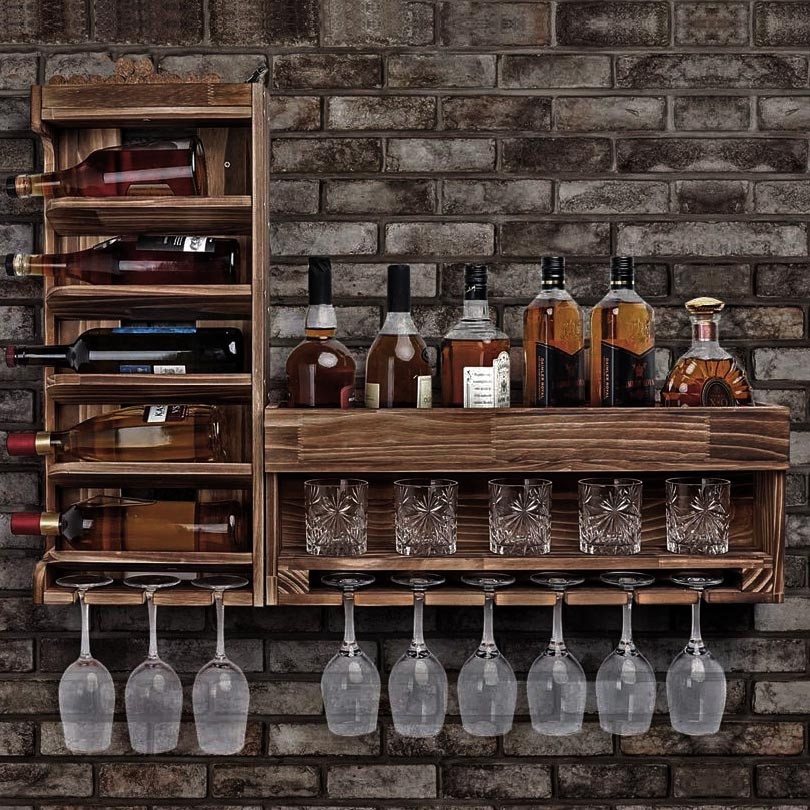 Настінна винна полиця "Нікко" мустанг Миколаїв - фото 1