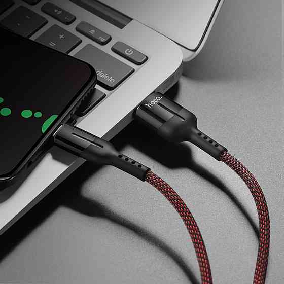Кабель HOCO U68 Type-C 5A Gusto flash charging data cable Black Киев