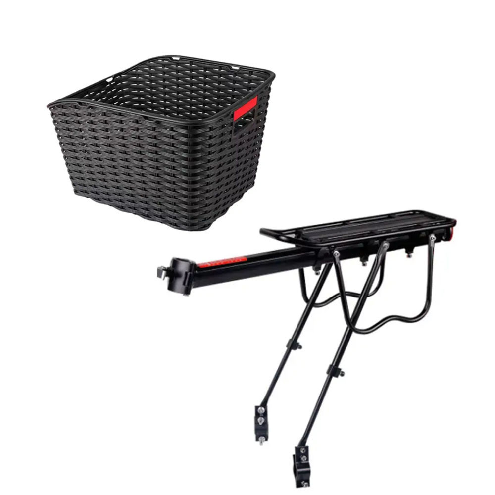 Великий кошик на багажник і багажник алюмінієвий для велосипеда Бровари - фото 1