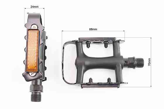 Педалі MTB 9/16" (101x70x24mm) пластико-алюмінієві, чорні VM273DU Київ