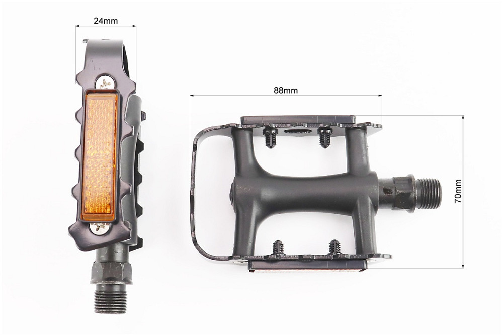 Педалі MTB 9/16" (101x70x24mm) пластико-алюмінієві, чорні VM273DU Київ - фото 2
