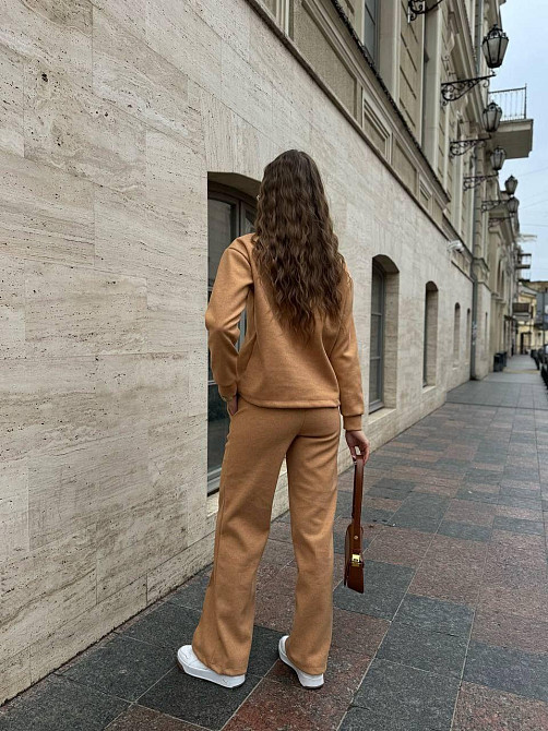 Женский стильный костюм двойка Ангора-кашемир Горчица, 50/52 Одесса - изображение 4