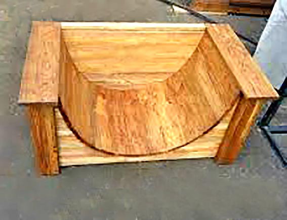 Дровниця дерев'яна "Бантрі" шафран Миколаїв - фото 1