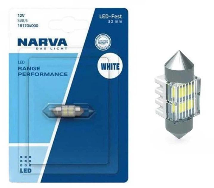 Світлодіодна лампа NARVA 18170B1 C5W LED Range Performance Festoon 12V SV8.5 WHITE 6000K 30mm (1 шт) Харків - фото 1