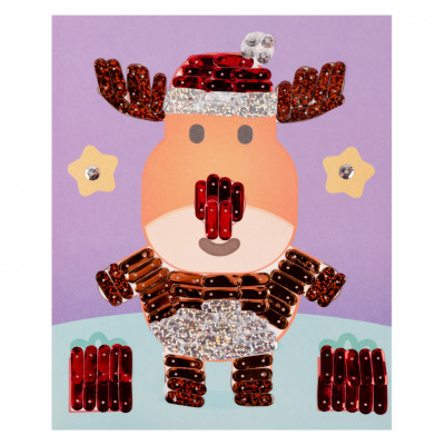 Набор для творчества 1 вересня Оленёнок Аппликация фигурными пайетками (954536) Винница - изображение 3