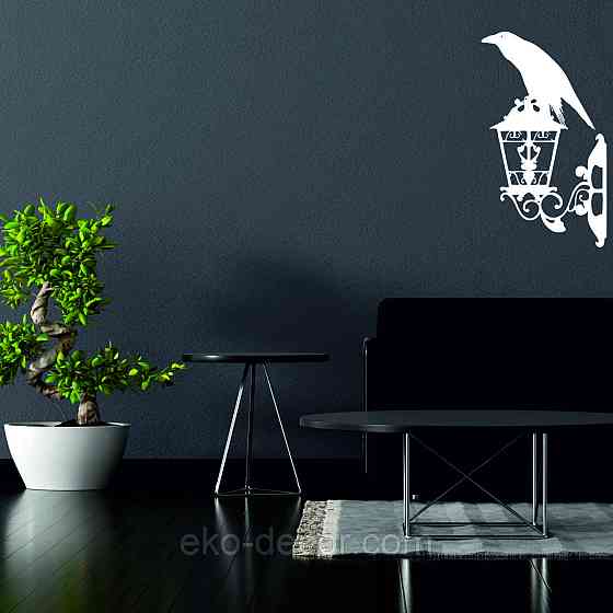 Декоративне настінне 3D Панно «Ворон» Декор на стіну з об'ємом Київ