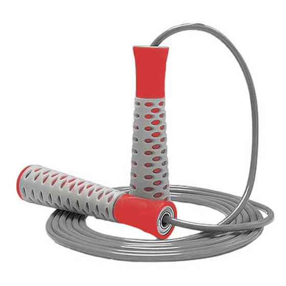 Скакалка PowerPlay 4206 Jump Rope PRO+ Сіро-червона (2,75m.) Кам'янське