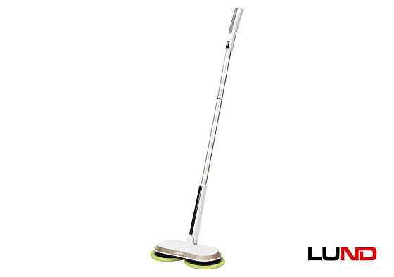 Швабра акумуляторна LUND : Li-Ion 7.4 В 2 Агод, 2 оберт. диски, 28 х 14 х 104 см + спорядження(DW) Одеса