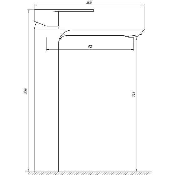 Змішувач для умивальника Globus Lux Milano GLM-201-BB (000021923) Київ