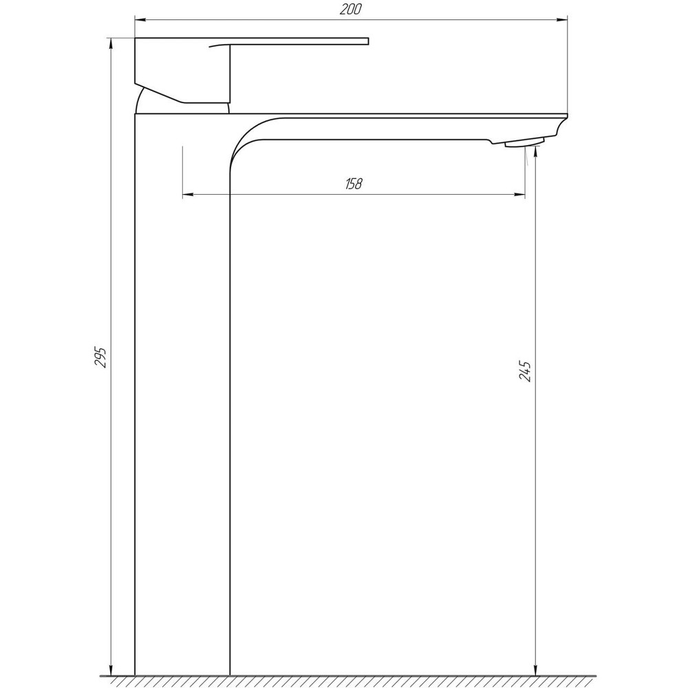 Змішувач для умивальника Globus Lux Milano GLM-201-BB (000021923) Київ - фото 5