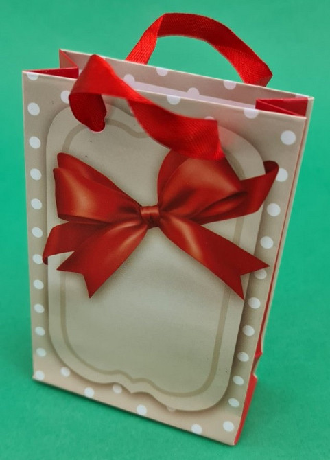 Пакет паперовий подарунковийМІНІ 8*12*3.5 арт27 (12 шт.) Харків - фото 1