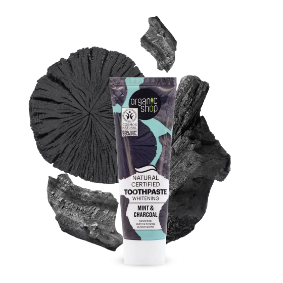 Зубна паста Відбілююча Вугілля та м'ята Organic Shop 100 г Київ