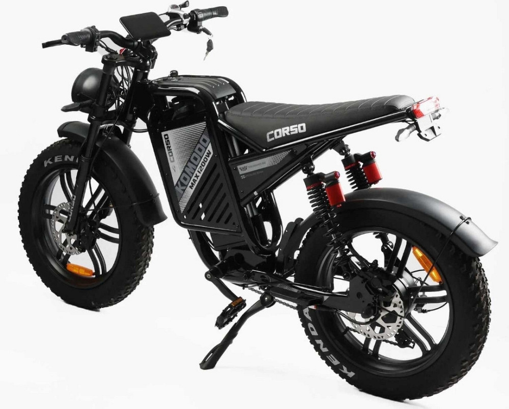 НОВИНКА 2026! Електровелосипед Corso Komodo 20 1200W,60V21AH -Сірий. Харків - фото 7