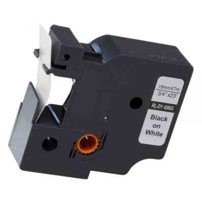 Лента для принтера этикеток UKRMARK RL-D-45803P-BK/WT, аналог DYMO S0720830, 19мм х 7м. (900304) Винница