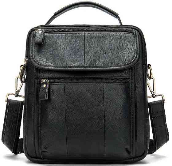 Сумка чоловіча флотар Vintage 14763 Чорна Київ