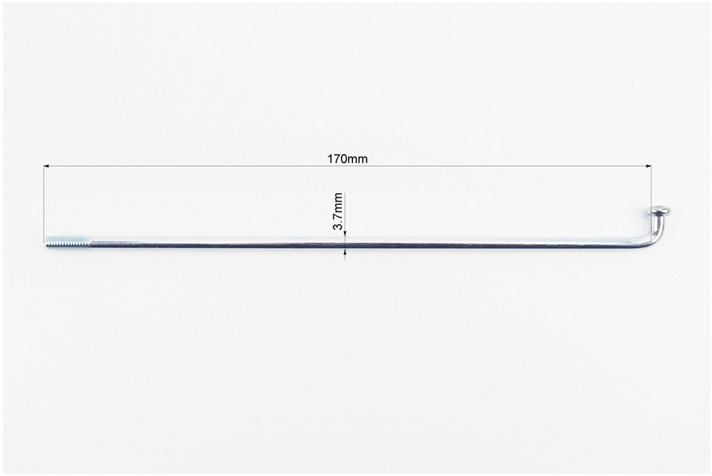 Спиці задні L=170мм, D=3,7мм, к-кт 36шт Киев - изображение 2