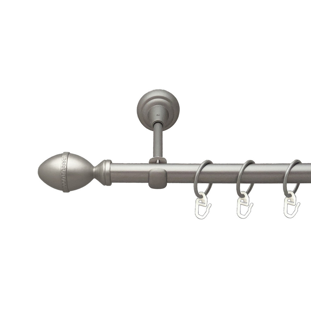 Карниз Orvit Фарже металевий однорядний відкритий Сатин 19 мм 300 см (00-00015219) Львов - изображение 1