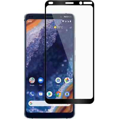 Стекло защитное PowerPlant Full screen Nokia 9 PureView, Black (GL606993) Винница