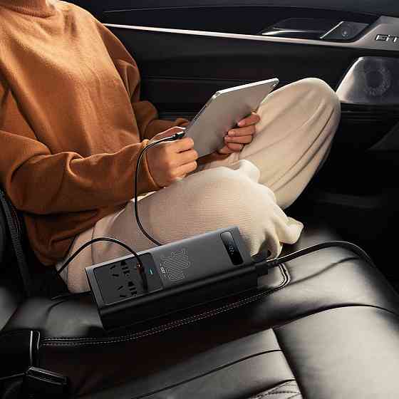 Автомобільний інвертор Baseus In-Car Inverter 300W 220V CN EU CGNB000101 (Чорний) Миколаїв
