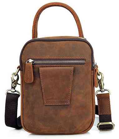 Сумка чоловіча в вінтажному стилі Коричнева (Vintage) Київ