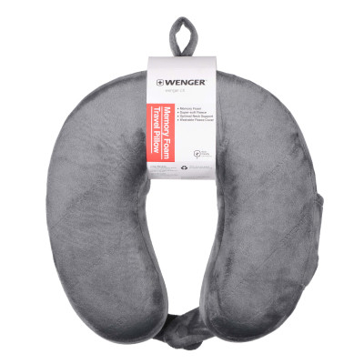 Туристическая подушка Wenger Memory Foam Travel Neck Pillow, сірий (611884) Винница - изображение 1
