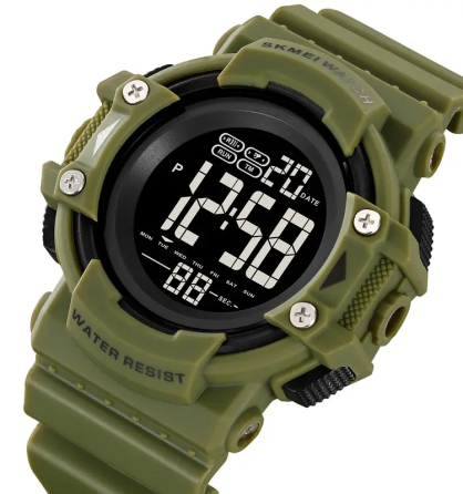 Часы мужские спортивные наручные Skmei 2195 (Зеленый) Винница